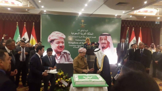 به‌ وێنه‌.. بارزانى به‌شدارى رۆژى نيشتيمانى سعووديه‌ ده‌كات